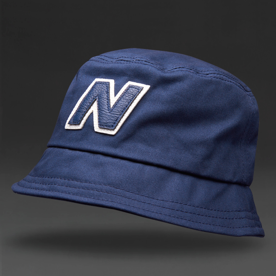 New Balance Glasto Cotton Bucket Hat Navy White for Men